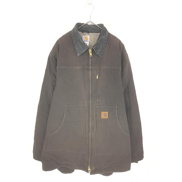 古着 00s Carhartt 裏ボア DKB ダークブラウン ダック サンドストーン