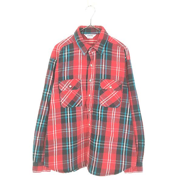古着 80s USA製 FIVE BROTHER レッド × マリン ブラック ホワイト
