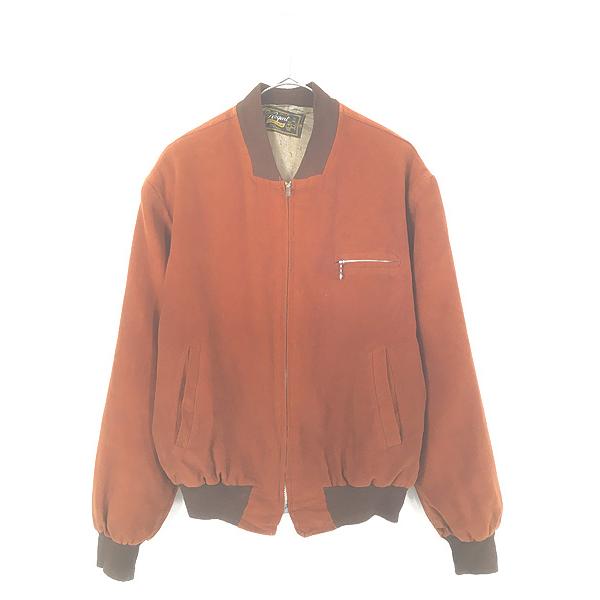 古着 50s Regent Sportswear 総柄 サテン ライナー フルジップ 