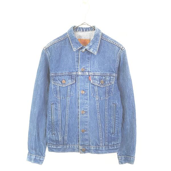 80s〜90sヴィンテージ ユーロ リーバイス レザートラッカージャケット 古着 80-90s フランス製 Euro Levis 4th Type ブルー デニム