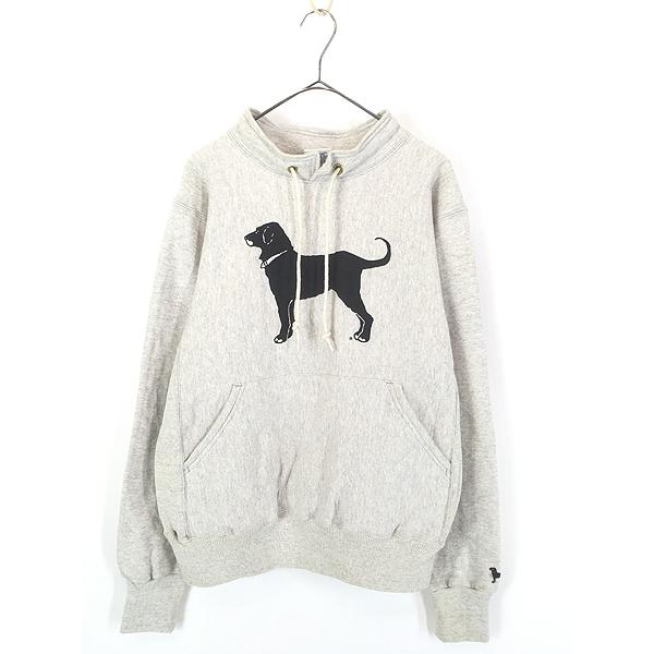 The black dogアメリカ製スウェットリバースウィーブkellsport 古着 90s USA製 kellsport 「Black Dog」 ワンちゃん リバース タイプ