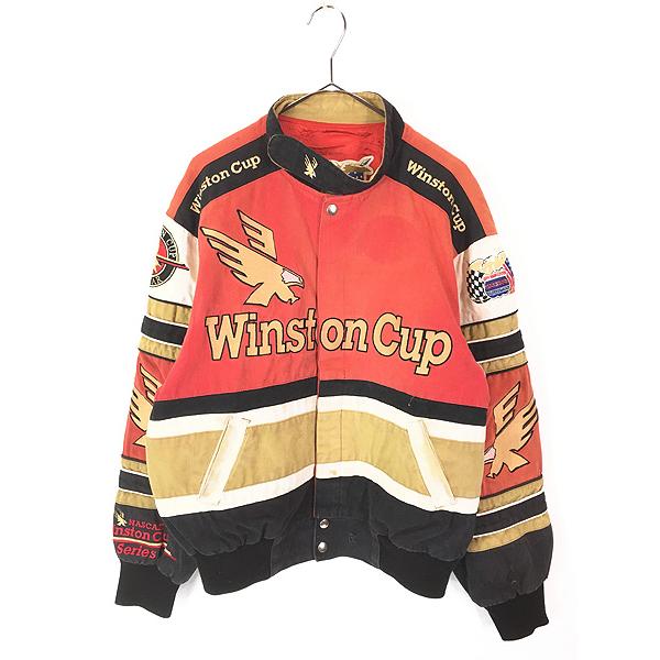 古着 90s JEFF HAMILTON 「Winston Cup」 刺しゅう レーシング ジャケット S 古着 古着 90s JEFF HAMILTON 「Winston Cup」 刺しゅう レーシング