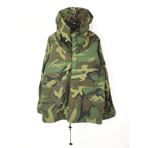 XSS　RAVEN製　米軍実物　ECWCS　ゴアテックスパーカー　初期型 古着 80s USA製 RAVEN ECWCS 1st 初期 ウッドランド カモ 迷彩 GORE