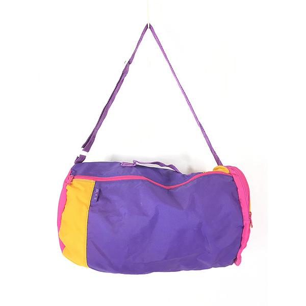 雑貨 古着 80s adidas フェイス デザイン カラフル ナイロン ボストン バッグ 丸型 古着 雑貨 古着 80s adidas フェイス デザイン カラフル ナイロン ボストン