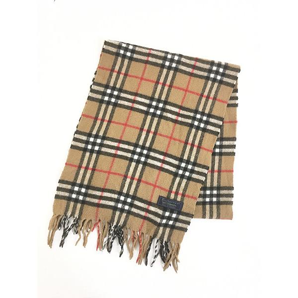 Burberrys バーバリーズ　マフラー　ストール バーバリーズ Burberrys ウール チェック マフラー ストール 紺