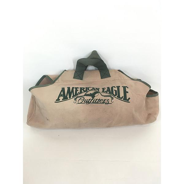 雑貨 古着 80-90s American Eagle Outfitters コットン キャンバス ログキャリー バッグ 大型 雑貨 古着 80-90s American Eagle Outfitters コットン キャンバス
