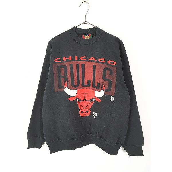 古着 90s USA製 NBA Chicago Bulls ブルズ スウェット トレーナー L