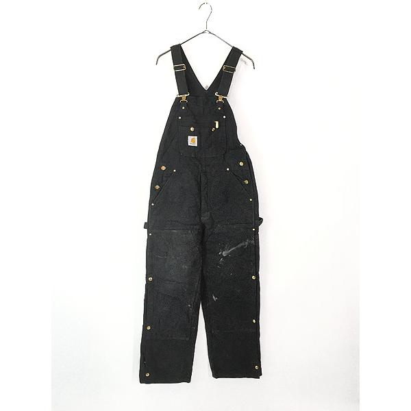 古着 10s Carhartt 防寒 パデット ブラック ダック Wニー ワーク