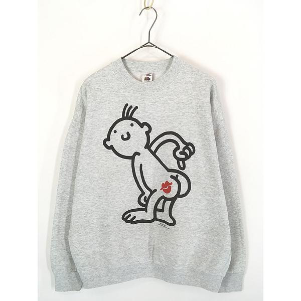 古着 90s Jim Benton おしり キスマーク ポップ アート スウェット