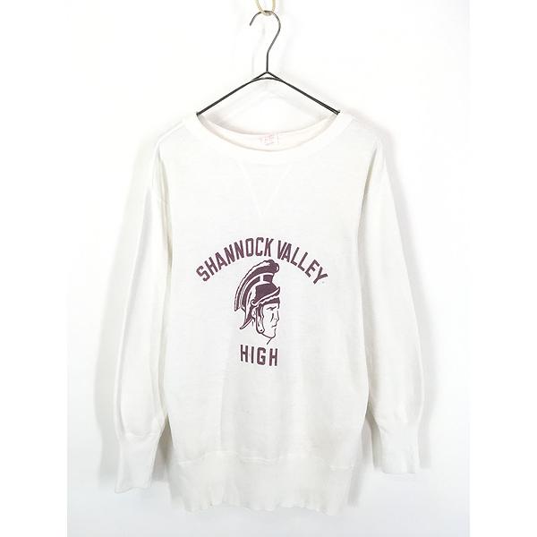 古着 50s De-Jac 「SHANNOCK VALLEY」 3段 染み込み 100%コットン 前V ヴィンテージ スウェット トレーナー M 古着 50s De-Jac 「SHANNOCK VALLEY」 3段 染み込み 100%コットン 前V