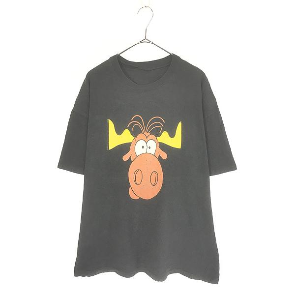 ロッキー＆ブルウィンクル タコベル Tシャツ 90s ビンテージ 古着 ブラック 0f8548b4cb9dce195708657e429146