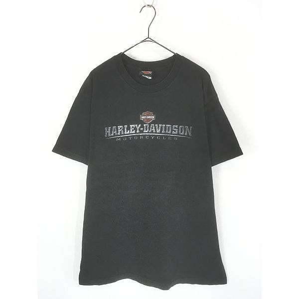 古着 00s USA製 HARLEY DAVIDSON アイアン ロゴ バー&シールド Tシャツ