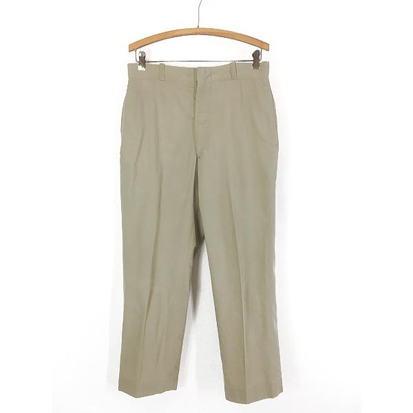 古着 60s 米軍 US ARMY 「Type-1 Class-2」 ミリタリー ポリ コットン ツイル チノ パンツ チノパン ストレート W31 L27 古着 60s 米軍 US ARMY 「Type-1 Class-2」 ミリタリー ポリ コットン