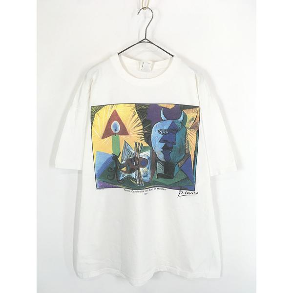 古着 90s USA製 Pablo Picasso 「Palette, Candlestick and Bust of 