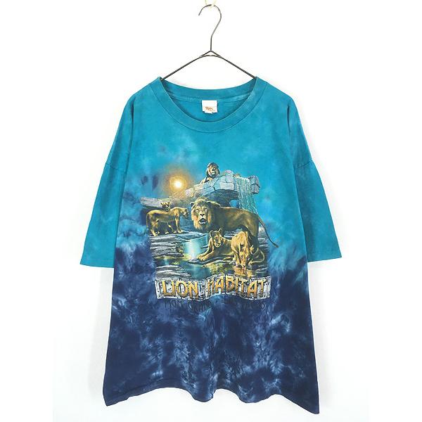 古着 90s USA製 MGM GRAND 「LION HABITAT」 ライオン アニマル T