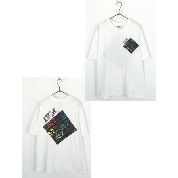 古着 80s USA製 IBM × Microsoft 「OS/2」 PC コンピューター ソフトウェア プロモ Tシャツ XL 古着 80s USA製 IBM × Microsoft 「OS/2」 PC コンピューター