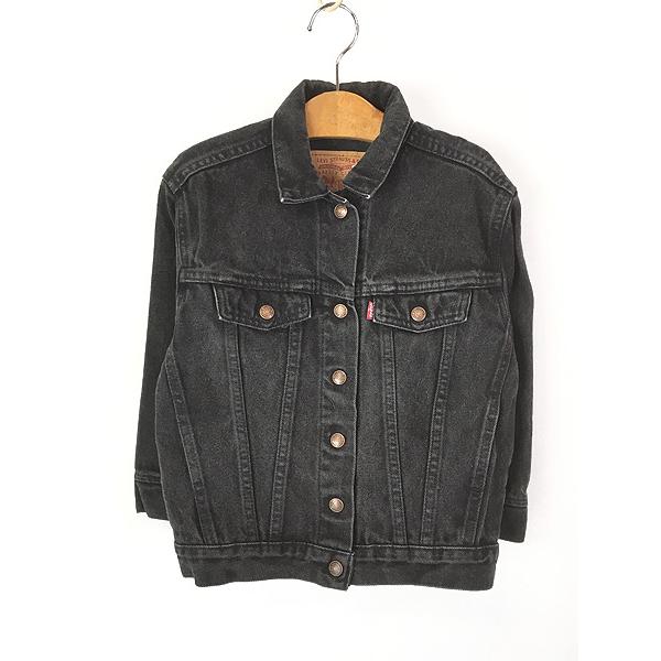 キッズ 古着 90s Levi's 74027-4159 ブラック デニム ジャケット G
