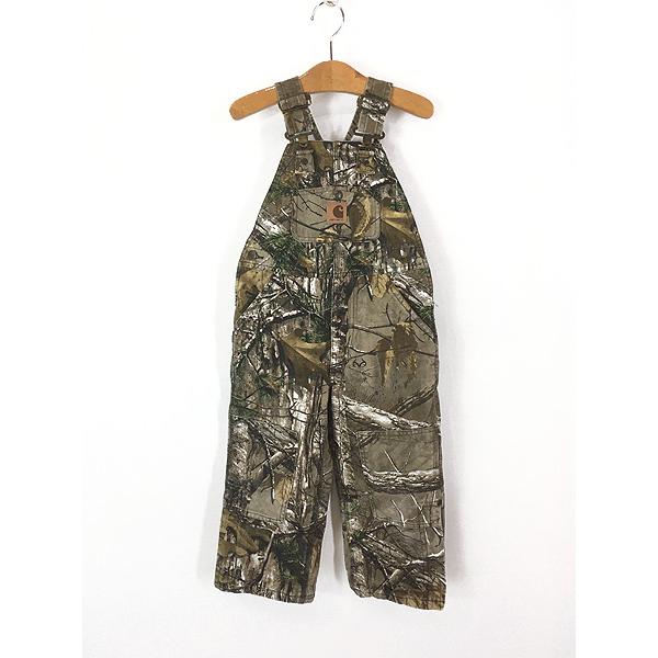 キッズ 古着 90s Carhartt ap リアルツリー カモ ダック Wニー