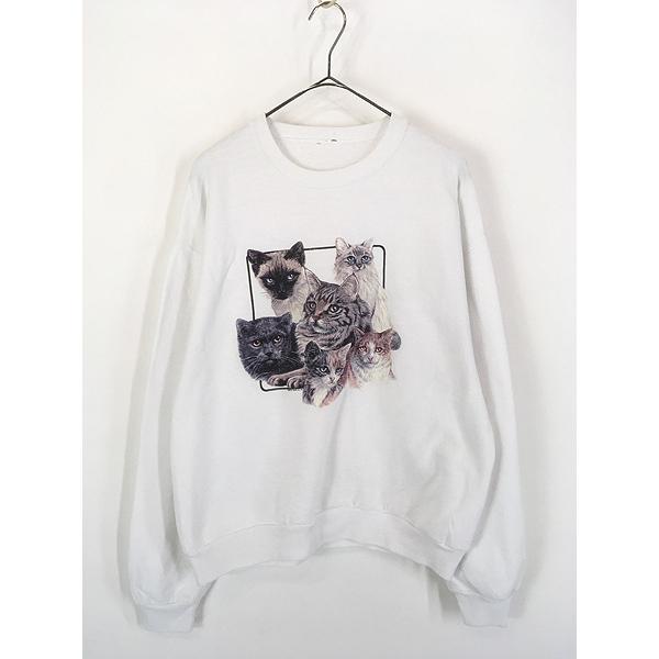 レディース 古着 00s Wild Side 猫 ねこちゃん リアル アニマル