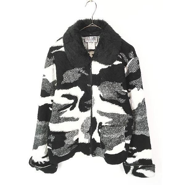 レディース 古着 80s USA製 CITY GIRL SPORT モノトーン 迷彩
