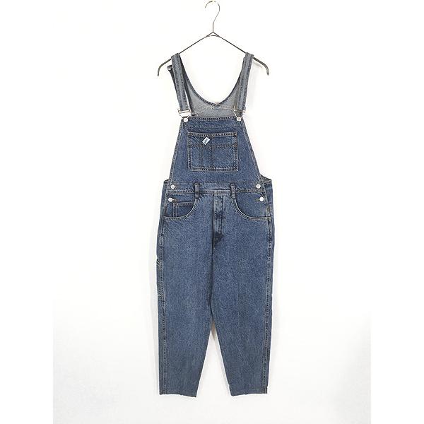 レディース 古着 90s USA製 GUESS ブルー デニム オーバーオール