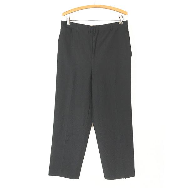 古着 50-60s 凹凸 ブラック ギャバジン ウール スラックス