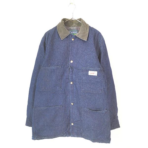 古着 70s USA製 Carter's ブランケット ライナー 真紺 デニム ワーク