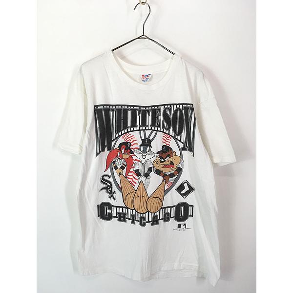 90s - 00s ヴィンテージ古着 | 90s DE KUYPER ウォッカライム リザード キャラクター Tシャツ | ホワイト 白 サイズ:L程度 | 90年代 | トップス カットソー 半袖【メンズ】【中古】【K4568】 古着 90s LOONEY TUNES MLB Chicago White Sox ホワイトソックス