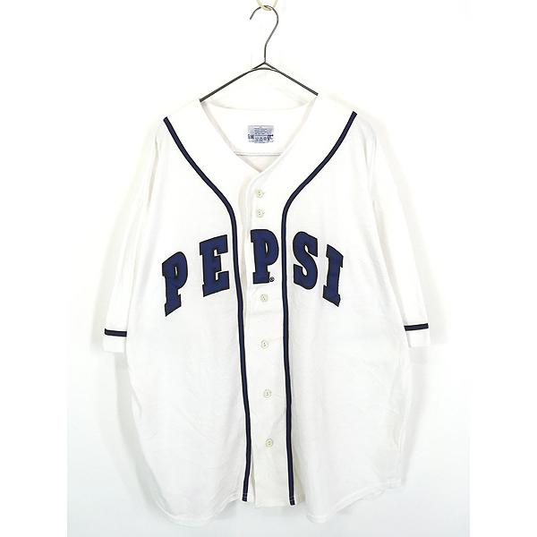 pepsi ペプシ ゲームシャツ 刺繍 ヴィンテージ 90s 古着 1712 古着Tシャツ】企業 90s PEPSI｜ヴィンテージ（古着）専門通販