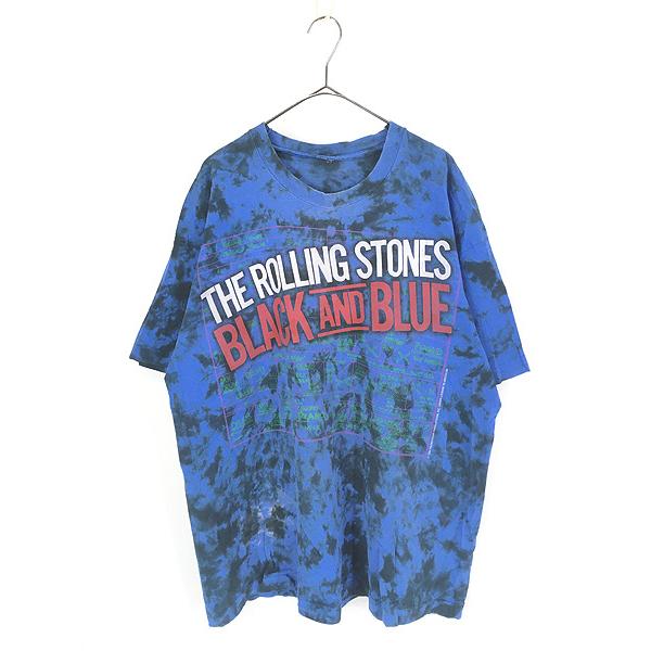 ローリングストーンズ BLACK AND BLUE ヴィンテージＴシャツ L 古着 90s Rolling Stones 「Black And Blue」 ツアー ロック バンド