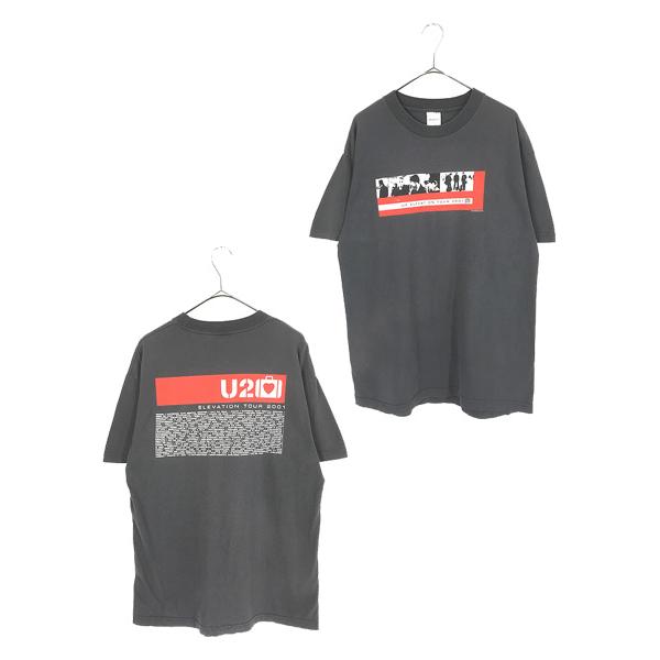 U2 2001年　ツアー　Tシャツ　L U2 Elevation Tour 2001 Vintage Shirt Mens Large Grey Band
