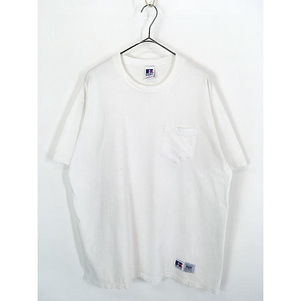 古着 90s USA製 Russell High Cotton 無地 ソリッド 100%コットン 