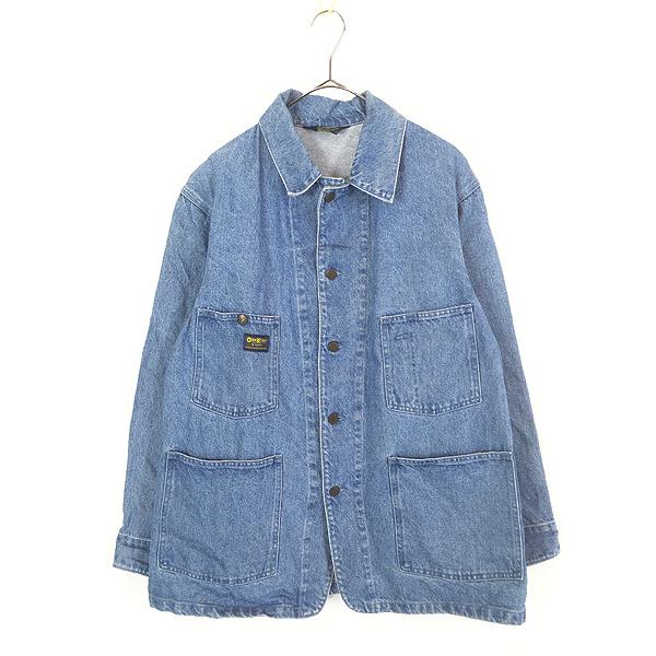 古着 80s USA製 OshKosh B'gosh ブルー デニム ワーク カバーオール
