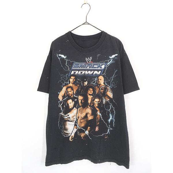 古着 00s WWE 「SMACK DOWN」 マルチ レスラー フォト プロレス