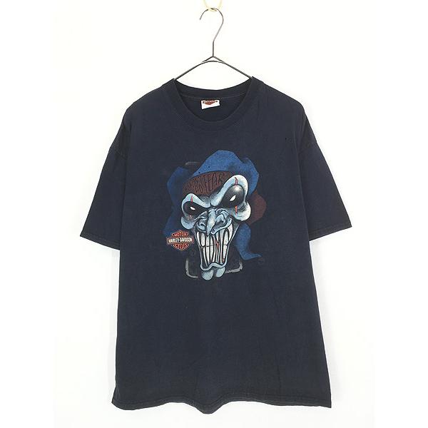 古着 10s HARLEY DAVIDSON トランプ ジョーカー ピエロ 「we don