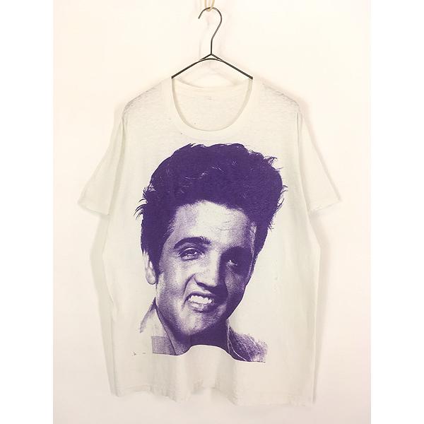 古着 90s Elvis Presley ビッグ フェイス アート ロック ロカビリー