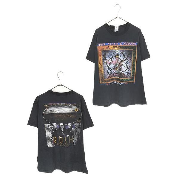 古着 00s RUSH 「Snakes & Arrows Tour 2007」 ツアー プログレ ヘヴィ メタル ロック バンド Tシャツ XL 古着 00s RUSH 「Snakes & Arrows Tour 2007」 ツアー プログレ ヘヴィ