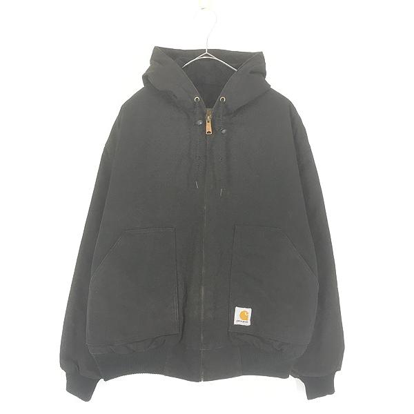 古着 Carhartt セパポケ BLK ブラック ダック パデット ジャケット パーカー S 古着 Carhartt セパポケ ブラック ダック 防寒 パデット アクティブ