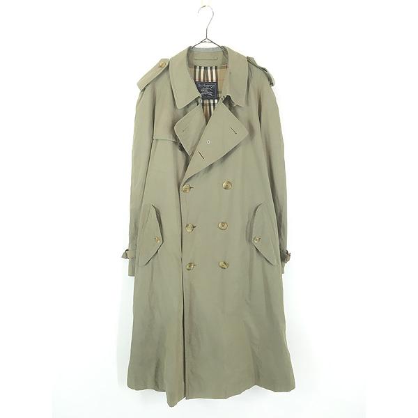 古着 80s 英国製 Burberry チェック ライナー 玉虫 ダブル