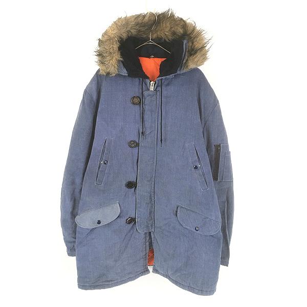 古着 70s 貴重!! Type Denim N-3B ファー フーデッド パデッド 