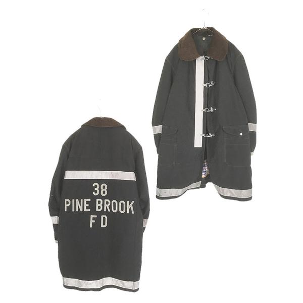 古着 80s USA製 GLOBE 太畝 コーデュロイ襟 フック式 コットンダック