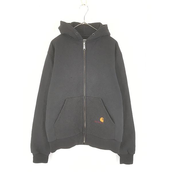 古着 90s Carhartt 裏地 メッシュ ワンポイント 刺しゅう スウェット