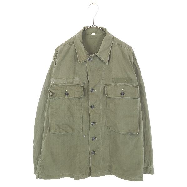 古着 40s 米軍 US ARMY M-47 初期型 「ガスフラップ」 13スターボタン ミリタリー HBT ヘリンボーンツイル ジャケット 38R 古着 40s 米軍 US ARMY M-47 初期型 「ガスフラップ」 13スターボタン