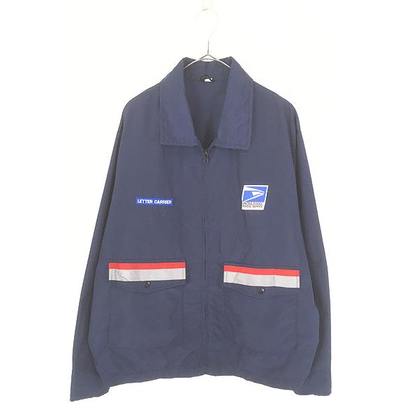 古着 90s USA製 USPS United States Postal Service ポストマン リフレクター ウィンドブレーカー ジャケット XL 古着 90s USA製 USPS United States Postal Service ポストマン