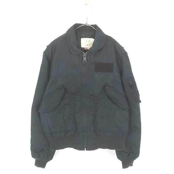 古着 80s USA製 SPIEWAK Type CPW-45 ミリタリー パデッド ネイビー