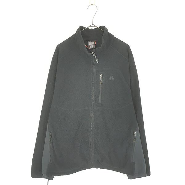 古着 NIKE ACG ワンポイント ポケット付 ハーフジップ フリース
