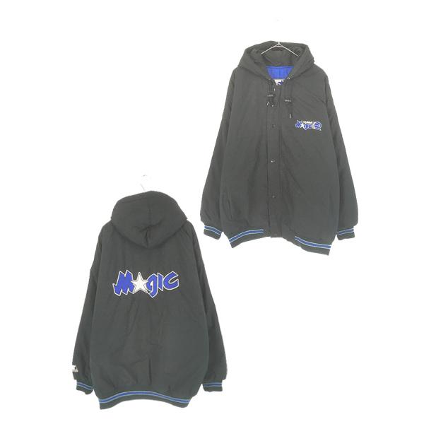 古着 90s STARTER NBA Orlando Magic マジック パデット ナイロン