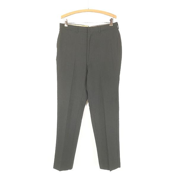 古着 60s ヘリンボーン ストライプ織 ウール スラックス パンツ スリム