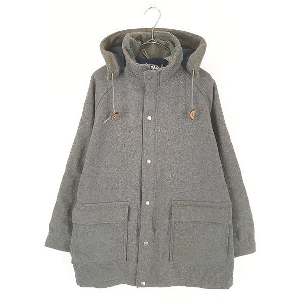 古着 80s USA製 LL Bean 2way ウール マウンテン パーカー マウンパ M 