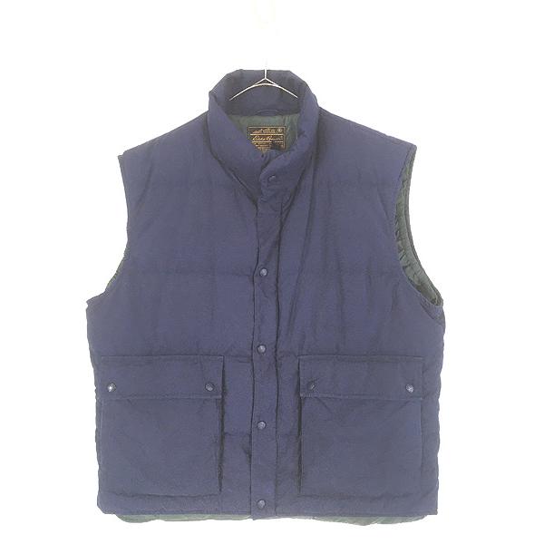 古着 80s Eddie Bauer コットンクロス シェル グース ダウン ベスト